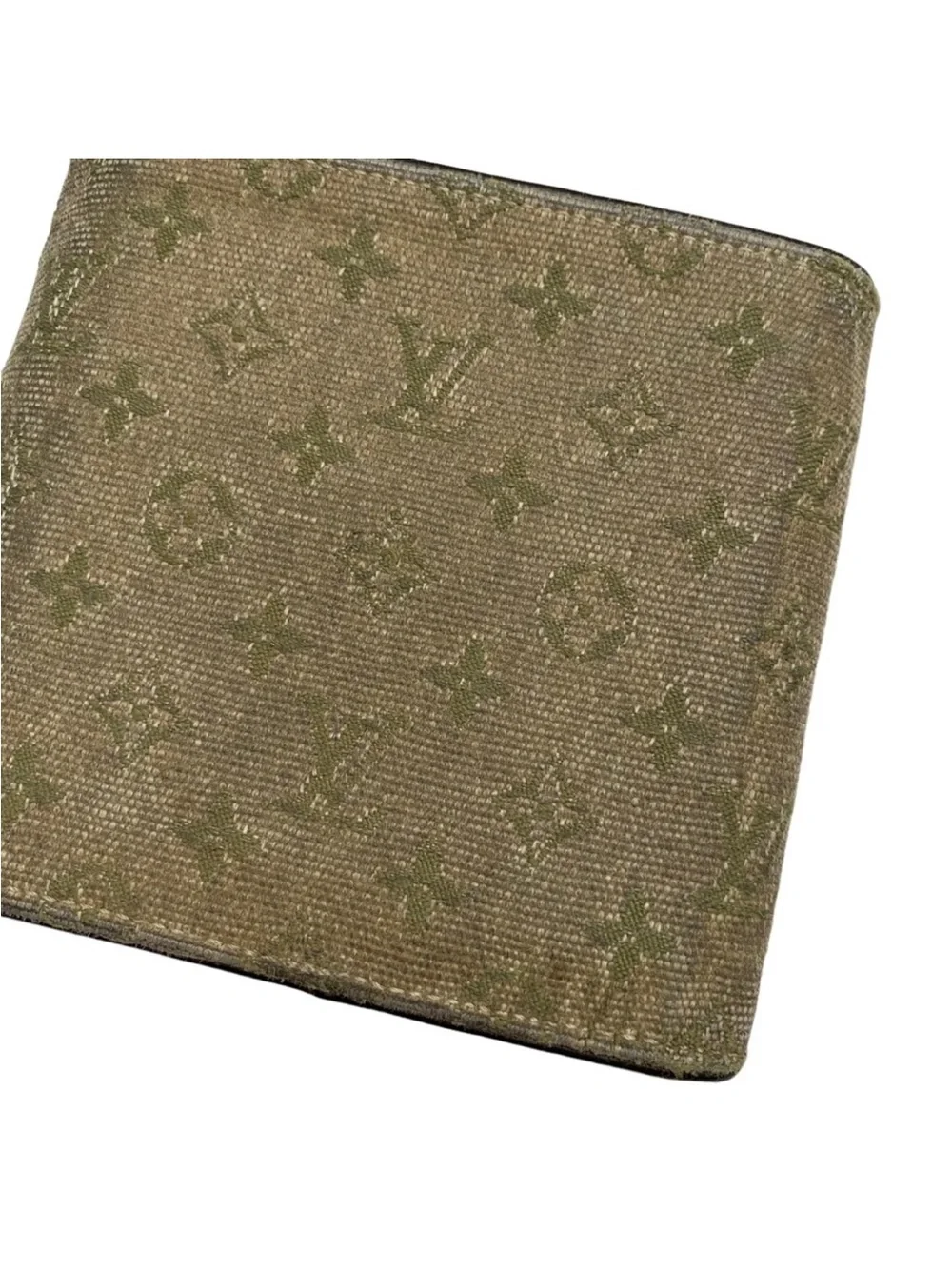 Louis Vuitton Olive Monogram Compact Bifold Wallet